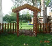 Home garden area