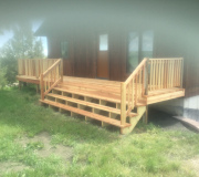 Building porch area